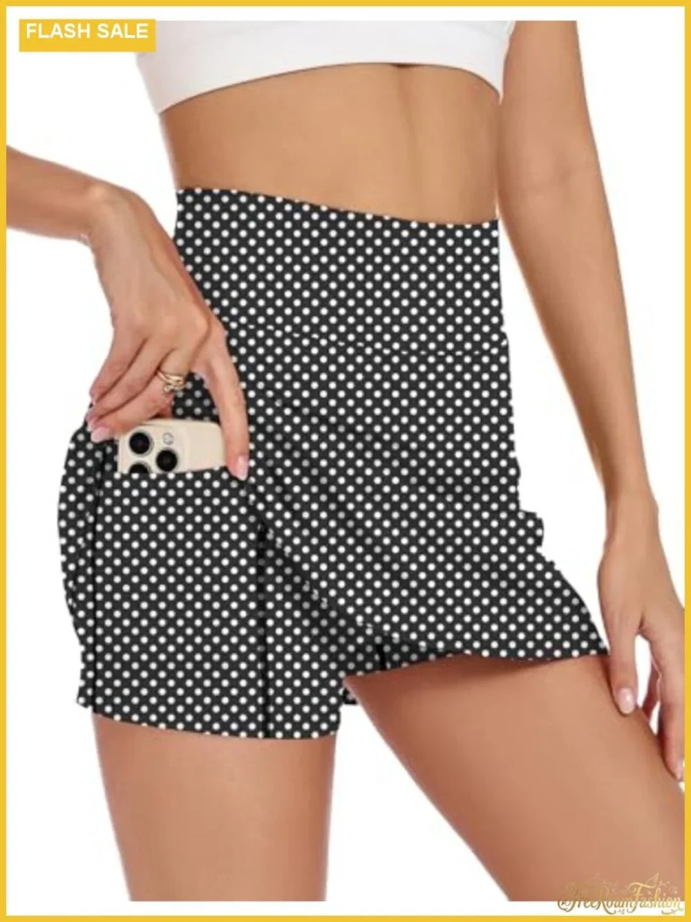 High Waisted Skort with Pockets - Tennis Golf Athletic Mini Skirt